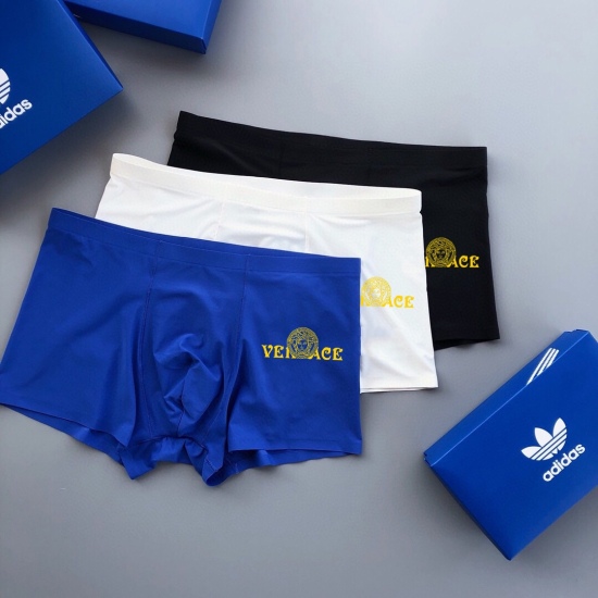 2024.01.22 Versace 2022ss Latest Fashion Boutique! Essential men's underwear is made of seamless pressure glue technology with seamless seamless seamless stitching. It is made of high-grade goat milk silk material, which is lightweight, breathable, smooth
