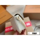 2023.10.1 185 box size: 22 * 12cmL home cream white ivy woc real milk whizz drop~Super suitable for summer double chain design mahjong bag can be cross slung, one shoulder, portable, and built-in card slot is cute and easy to use!