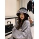 2023.10.02 105 Dior New Autumn/Winter Woolen Hat, 100% Wool Fabric% Celebrity Style, Head Circumference 57cm Black Grey Two Colors