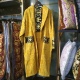 2024.01.22 Versace Pure Cotton Yellow Bathrobe Material: Imported Egyptian Cotton Yarn Cut Velvet Jacquard