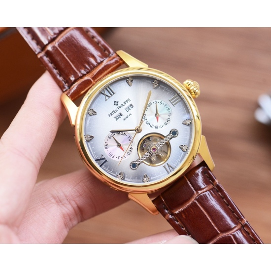 20240417 530 Men's Favorite Multi functional Watch ⌚ 【 Latest 】: Patek Philippe's Best Design Exclusive First Release 【 Type 】: Boutique Men's Watch 【 Strap 】: Real Cowhide Watch Strap 【 Movement 】: High end Fully Automatic Mechanical Movement 【 Mirror 】: