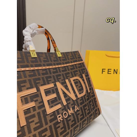 2023.10.26 P210 (no box) size: 3531FENDI New Old Flower Sunshine Tote Bag with Hard Hawksbill Shell Effect Organic Glass Handle~Shoulder Strap: Disassembly, Handheld or Shoulder Strap, Large Capacity, High Beauty, Trendy Cool, Fashion Girl Must Enter
