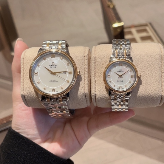 20240417 300 Gold 320 Diamond+20 Taiwan Factory Paired with Red Packaging Gift Bag Omega Butterfly Fly Quartz Series Wrist Watch Women's Size 27.4mm Men's 39mm Imported Swiss Quartz Movement 316 Precision Steel Case Scratch resistant Glass Unique Mother o