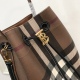 2024.03.09 P680 [Top of the line original from B family] Drawstring bucket bag, decorated with Burberry plaid, paired with Italian tanned leather trim and TB exclusive logo. Size: 16 x 26 x 26cm Style: 80630701 Shoulder strap Shortest vertical wearing len