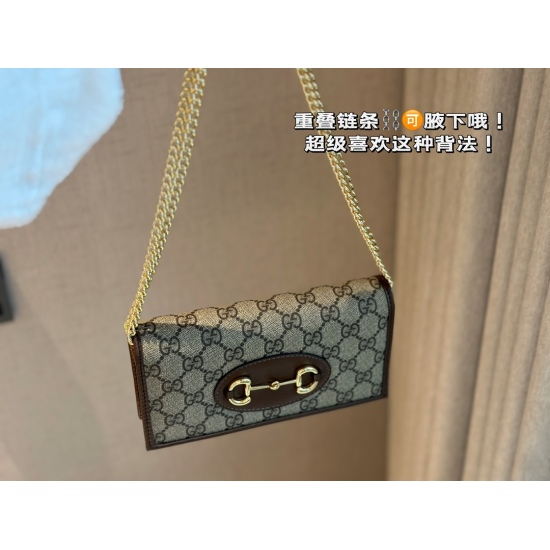 2023.10.03 145 box size: 19 * 10cmGG 1955 horse buckle woc exquisite and compact! Make a wallet, carry a handbag, cross body, and all seasons!