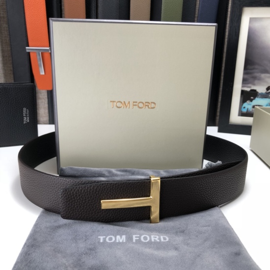On October 14, 2023, Tom Ford's latest popular online double sided cowhide belt with original box counter synchronized 3.8 wide new model has been launched. The original cowhide, paired with steel buckles, is elegant and easy to use. Thank you for reprint