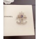 2023.07.23 ch * nel's latest pink blue water drop brooch is consistent with Z brass material 0