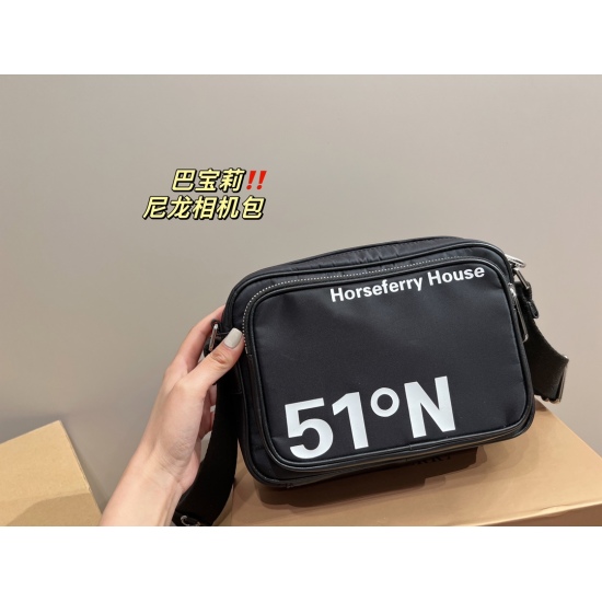 2023.11.17 P190 box matching ⚠️ Size 23.17 Burberry Nylon Camera Bag is versatile for both men and women, with shapes that are very fashionable and practical
