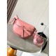 20240325 P730 Hot selling Mini 21CM New Letter Wide Shoulder Saddle Bag Gate Duel Handbag Wide Shoulder Strap is a Soul Pen that endows gate with a brand new life. The body of the bag is made of soft cowhide leather and is finely crafted with detachable a