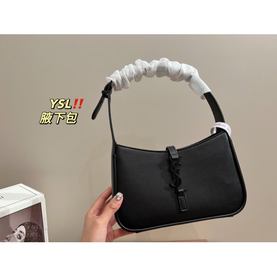 2023.10.18 P195 complete packaging ⚠️ Size 24.13 Saint Laurent Underarm Bag has a low-key and unique artistic atmosphere, with a high aesthetic value that is essential for beauty