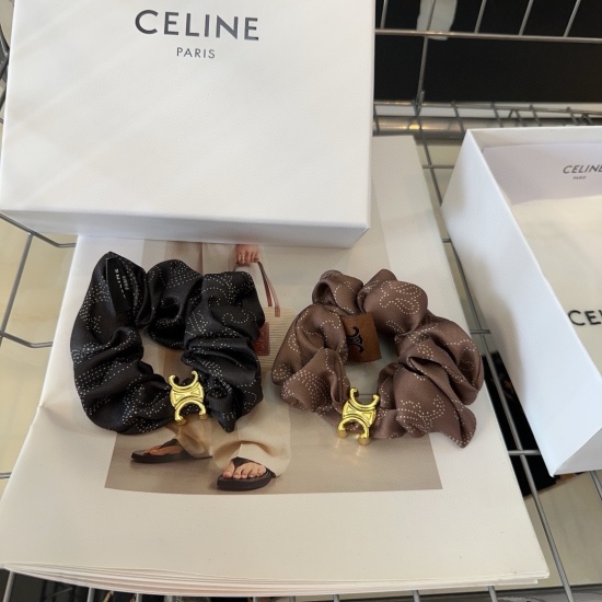 20240413 P 50 comes with packaging box CELINE Triumphal Arch hair loop, simple and practical, fashionable and trendy! A must-have for goddesses