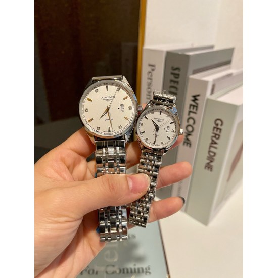 20240417 White Paper 190. Gold 210. Steel ➕ 20 Longines Longines Couple Watch Original Imported Quartz Movement 316L Precision Steel Case with a Diameter of 39mm for Men and 29mm for Women, 8mm Thick. If Today's Sunshine ☀️ Stopped its dazzling light. So 