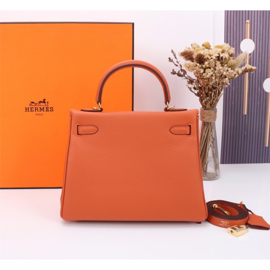 20240317 H ᴇ ʀ ᴍᴇ s K ᴇ ʟʟʏ』 25cm: 610 178cm: 630 ☑  Sunset Orange Spot Instant Little Cow Exclusive Steel Hardware Motorcycle Edition with High Cost Performance! The Kelly bag has all the elements and straps, which not only allows for carrying small item