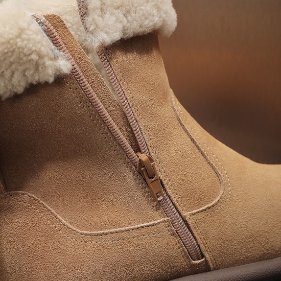 2024.01.05 280 UGG curly thin sole boot lining: Lamb wool gives you warmth throughout the winter with a double layered leather and fur integrated upper that is comfortable and soft. The sharp lines outline a unique silhouette, exuding confidence and fashi