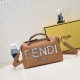 2024/03/07 850. FENDI by the way Boston handbag 〰 Made of Italian small leather, with a minimalist style hot stamping letter pattern, paired with two handed handles and long shoulder straps, can be carried by hand or one shoulder, and has a spacious inter
