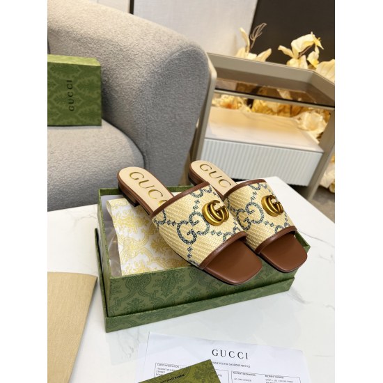On July 16, 2023, GUCCI's official website's latest popular model, the North Cooperation 2023 Spring/Summer Cool Slippers, is sold with top quality and purchased from genuine development Material and craftsmanship are consistent with the original version 