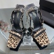 20230923 P290 [SAIN * LAURENT] Saint Laurent • YSL Chain High Heel Sandals Classic logo letter design, super beautiful upper foot, original 1:1 mold opening, official website synchronization fabric: patent leather insole: imported sheepskin sole: Italian 