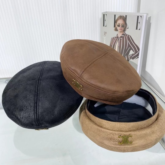 2023.10.2 Run 45Celi~Customized fabric beret deer skin material suitable for spring, autumn, and winter seasons, with a soft and high-end texture!
