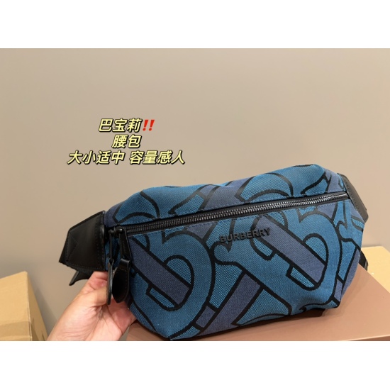 2023.11.17 P190 folding box ⚠️ Size 31.15 Burberry Waistpack for both men and women, with moderate size and touching capacity for casual and formal wear that can be easily controlled