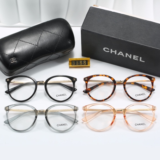 20240330 23 New brand: Chanel Chanel. Model: 3388. Men's and women's optical glasses, Polaroid lenses, fashionable, casual, simple, high-end, atmospheric 4-color