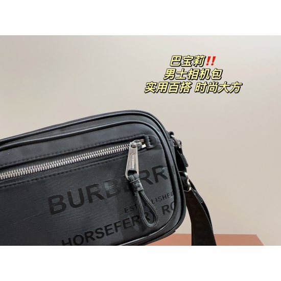 2023.11.17 P180 folding box ⚠️ The size 22.14 Burberry men's camera bag is versatile and without friends, it is cool, fashionable, and highly organized. The material is very light and can be worn, and the upper body is also handsome