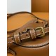 20240315 p670 [CL Home] New BESACE Mini Handbag, TRIOPHE Smooth Cow Leather Handbag, Cow Leather Lining, Cow Leather/Fabric, Crossbody and Shoulder, BANDOULIRE EN CUIR (Adjustable: 50 CM)! Model: CL10303, Size: 11 X 10 X 5cm
