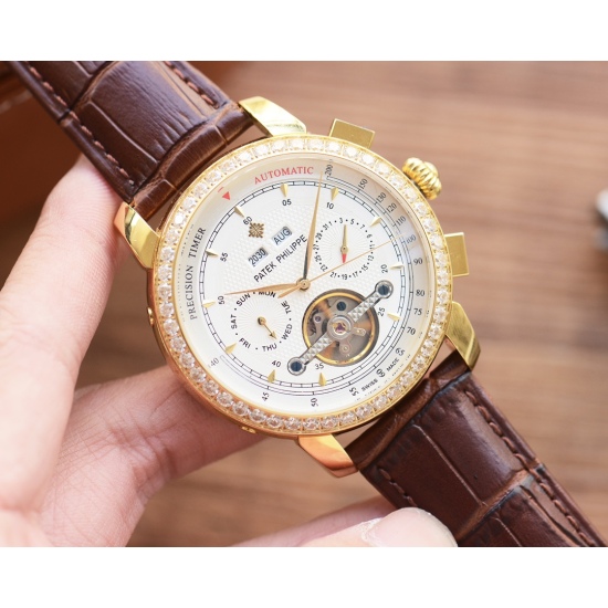 20240408 580 Men's Favorite Multi functional Watch ⌚ 【 Latest 】: Patek Philippe's Best Design Exclusive First Release 【 Type 】: Boutique Men's Watch 【 Strap 】: Real Cowhide Watch Strap 【 Movement 】: High end Fully Automatic Mechanical Movement 【 Mirror 】: