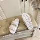 2024.01.05 Factory price 275, Prada PRADA new slippers, straw woven surface, sheepskin lining, sizes 35-41