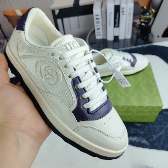 On July 16, 2023, the top-level version of Gucci 2023, the latest hit of Gucci G family in early spring, MAC80 sports shoes for couples, casual retro old dirty shoes, small dirty shoes, and small white shoes. The original purchase and development of Gucci