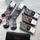 2024.01.22 Dior ❗ D family's new mid length women's socks ❗ A box of five pairs of synchronized stockings at the counter, featuring the super classic D family logo that never tires of being watched ❗ Made of pure cotton material, double needle and double 