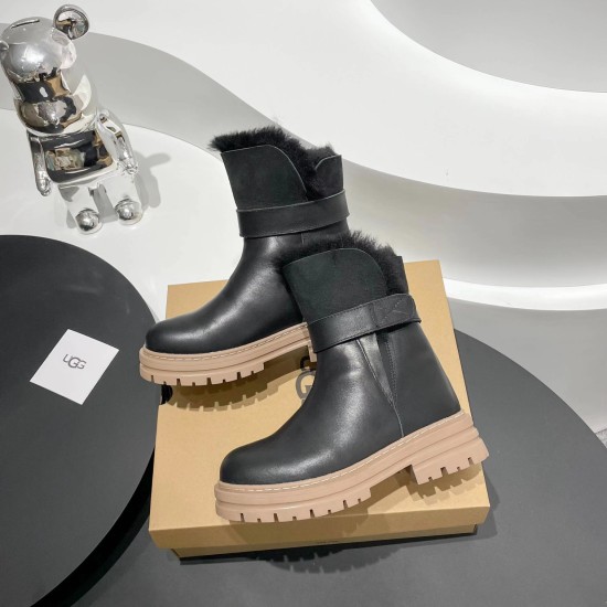 September 29, 2023, 330... UGG 2023 New Martin Boots on the Market ✨ UGG's new overseas counter features a simple, atmospheric and minimalist style. Fabric: Australian imported fur and fur integrated inner lining: 100% pure wool imported from Australia. B