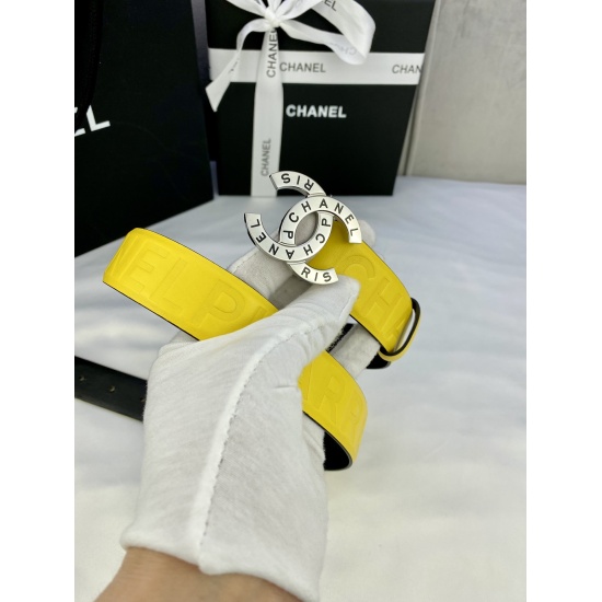 2023.12.14 188 width 3.0cm Chanel imported soft calf leather supports NFC chip official website link scanning verification, gold and silver patterned metal boutique steel buckle.