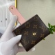 20230908 Louis Vuitton] Top of the line Exclusive Background M61731 Pink Size: 12.0 x 10.0 cm Multi function Card Bag This wallet is made of soft Monogram canvas! Lined with brightly colored lining! Extremely elegant temperament! Lightweight! The design o