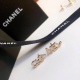 20240411 BAOPINZHXIAOChanel Small Incense Letter Asymmetric Earrings Selected Original Consistent Brass Material Paired with s925 Pure Silver Needle 18