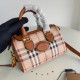 2024.03.09 Original P510 Burberry vintage collection's hottest Boston bag! Size 20, 14, 11, imported retro brown from Italy, with a thickness of 1.4 thick cowhide and imported warhorse fabric. Limenta is now the most popular style in popular medieval stor