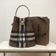 2024.03.09 P680 [Top of the line original from B family] Drawstring bucket bag, decorated with Burberry plaid, paired with Italian tanned leather trim and TB exclusive logo. Size: 16 x 26 x 26cm Style: 80630701 Shoulder strap Shortest vertical wearing len