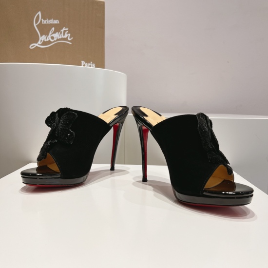 20240414 Top Edition Original Box P330 Christian Louboutin | 2024s Original Goods Manufacturing Heavy Industry CL New Showy High Heels~ ❤ Upper: A stunning new design that showcases roses on the toes, sewn from petals to flowers, and all crystal inlays ar