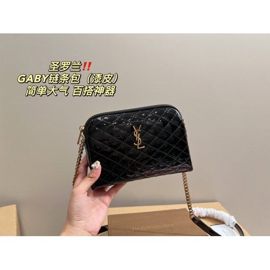 2023.10.18 P175 box matching ⚠ Size 19.14 Saint Laurent Chain Bag GABY Simple and Versatile, High Appearance Value, First Choice for Daily Outgoing, Trendy, Cool, and Fashionable Girls Must Include