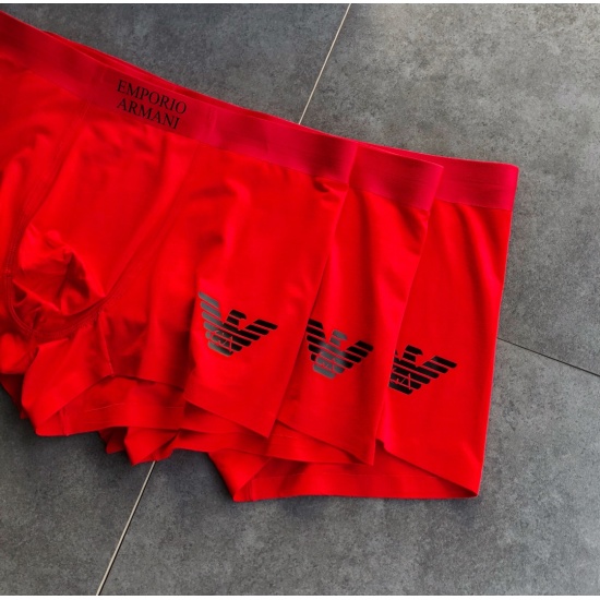 2024.01.22 Red and bustling 2022! Bring yourself a great gift! Armani classic fashionable men's underwear! Foreign trade foreign orders, original quality, seamless cutting technology, scientific matching of 91% modal+9% spandex, silky, breathable and comf