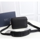 20231126 540 counter genuine products available for sale [Top quality original order] Dior Men's Homme Camera Crossbody Bag Model: 1SFPO101 (black) Size: 22 * 15 * 5cm Actual photo taken, same as the goods, heavy gold genuine plate replica imported origin