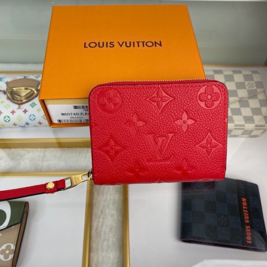 20230908 Louis Vuitton] Top of the line original exclusive background M60740 Big Red Size: 11.0 x 8.5 x 2.0 cm This classic Zippy zippered zero wallet is made of exquisite and soft leather. The spacious capacity and exquisite gold accessories showcase an 