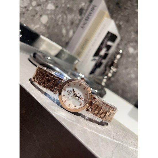 20240417 White Steel 250 Gold 270 Diamond ➕ 30 Omega - Simple and atmospheric women's imported quartz movement mineral glass mirror 316L stainless steel case with a diameter of 28mm and a thickness of 8mm. This watch is loved by women and showcases their 