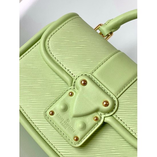 20231126 p800 M22721 Purple M22724 Black M22725 Green M22720 White M22723 Orange Top of the line Original This Hide Seek handbag features Epi leather in a bright color scheme, featuring a Toron roller press handle and leather wrapped S-lock buckle, tracin