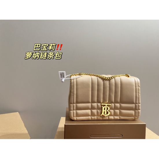 2023.11.17 P210 folding box ⚠️ Size 24.14 Burberry Rhona Chain Bag has a low-key and unique artistic atmosphere, with a high aesthetic value that is essential for beauty