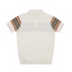 July 18, 2023 bbr/Burberry 2023 SS Spring/Summer New Knitted Elastic Polo T-shirt, Men's Fashion Stripe Contrast Panel Ultra Light and Breathable Knitted Short Sleeve Polo Shirt! In summer, if you want to wear a polo shirt that reduces age and shows vital