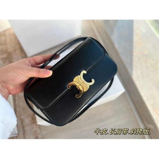 March 30, 2023, 215 with box (upgraded version) size: 20 * 11cm celine 22ss super beautiful crossbody bag ⚠️ Shoulder strap extension version: crossbody ⚠️ Head layer cowhide original box leather ⚠️ Original hardware products