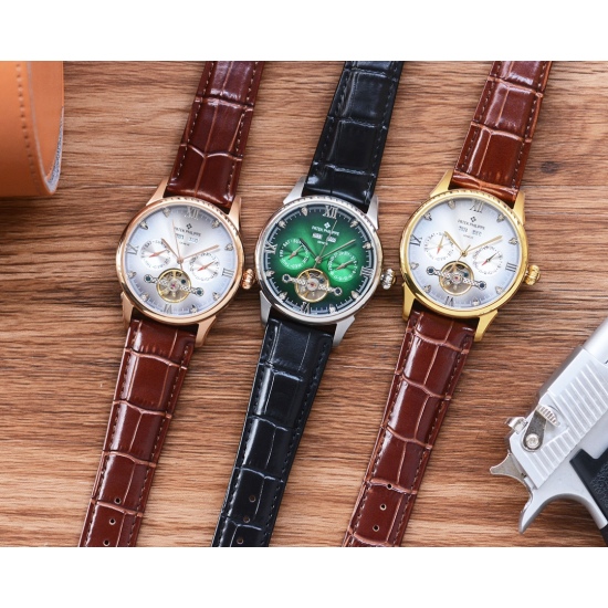 20240417 530 Men's Favorite Multi functional Watch ⌚ 【 Latest 】: Patek Philippe's Best Design Exclusive First Release 【 Type 】: Boutique Men's Watch 【 Strap 】: Real Cowhide Watch Strap 【 Movement 】: High end Fully Automatic Mechanical Movement 【 Mirror 】: