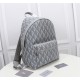 20231126 650 This Rider backpack features a minimalist silhouette and a classic college style exuding vitality. Crafted with gray CD Diamond patterned canvas, inspired by Dior archives, embellished with smooth cowhide leather, and adorned with the 