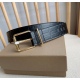Burberry's Burberry counter features a new Italian made leather belt, meticulously paired with brand plaid embossing and matte buckles to create a refined design feel. Width: 3.5cm, exquisite, elegant, simple and generous