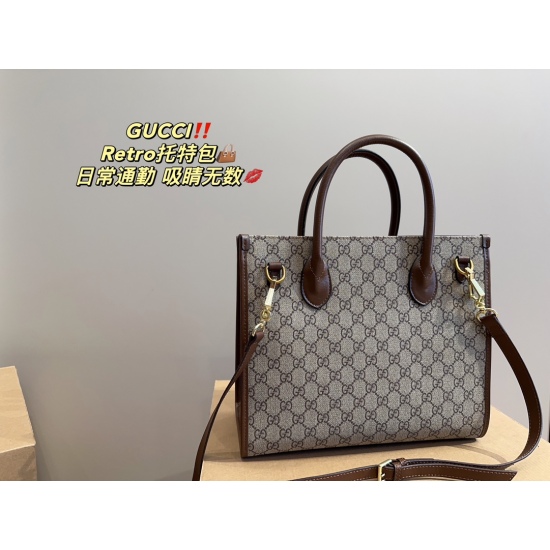 2023.10.03 P185 ⚠️ Size 32.27 Kuqi Gucci retro tote bag, which can be carried by both boys and girls. The bag is low-key and has a unique artistic atmosphere with a high aesthetic value. It is essential for beauty